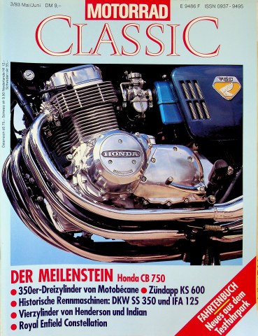 Deckblatt Motorrad Classic (03/1993)